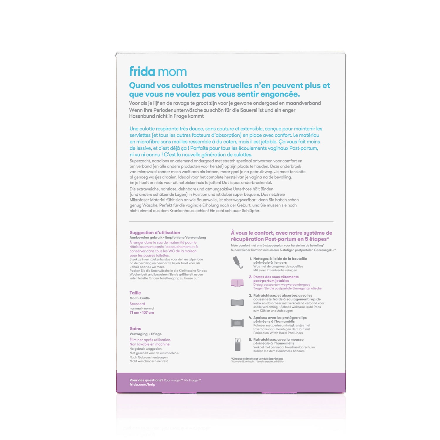 Wegwerp postpartumondergoed