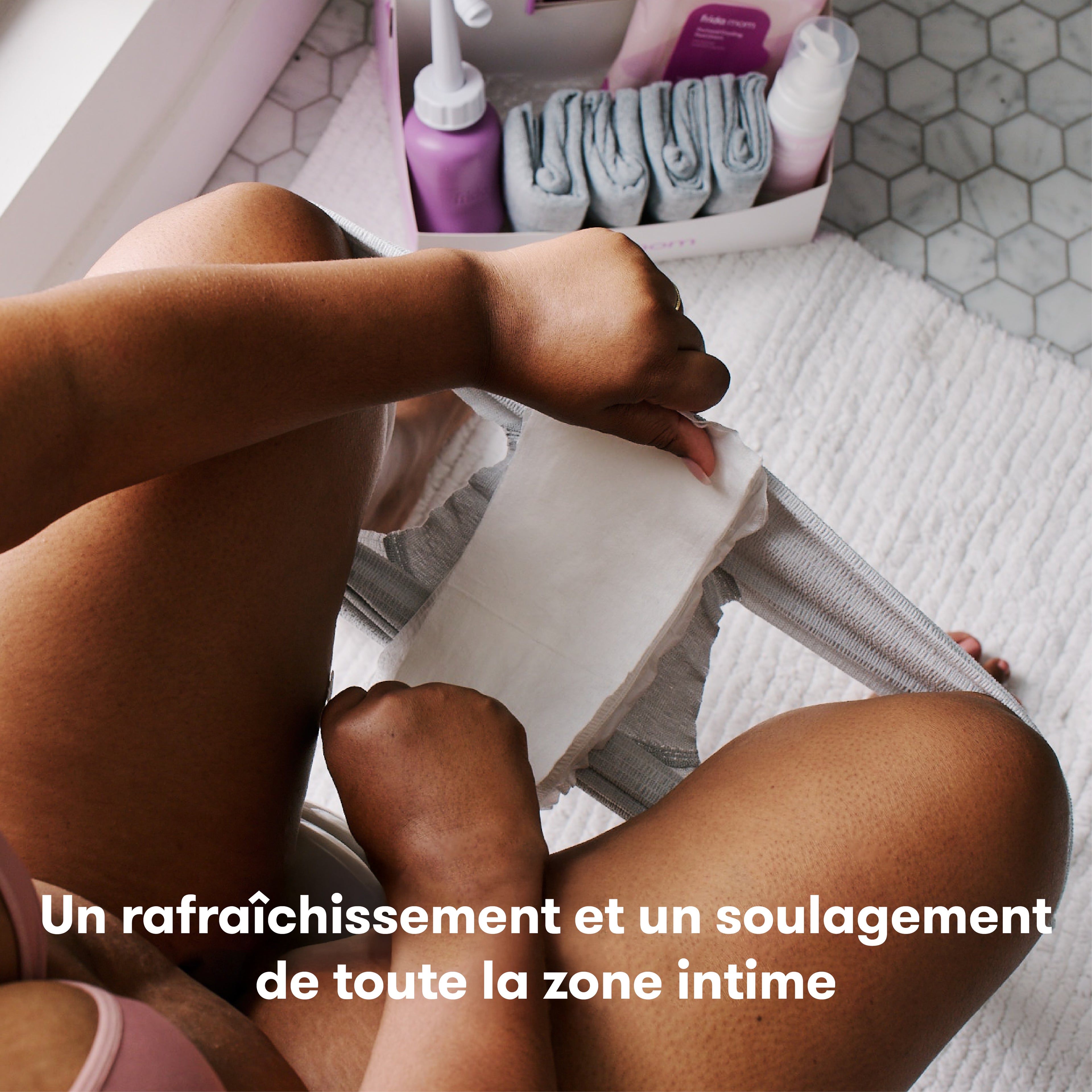 Periodieke perineale bescherming met toverhazelaar