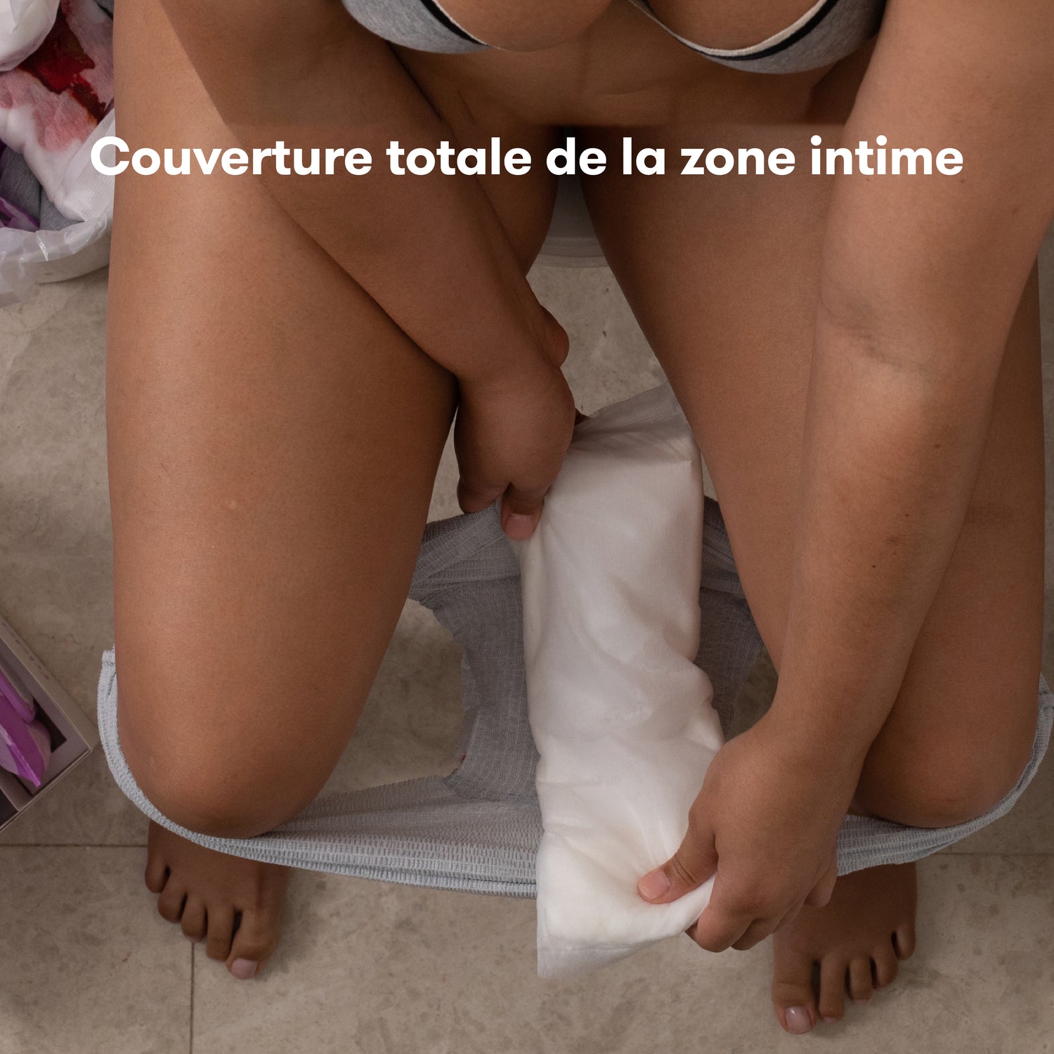 Compresses froides de soulagement rapide+ culottes post-partum jetables (8 compresses + 2 culottes)